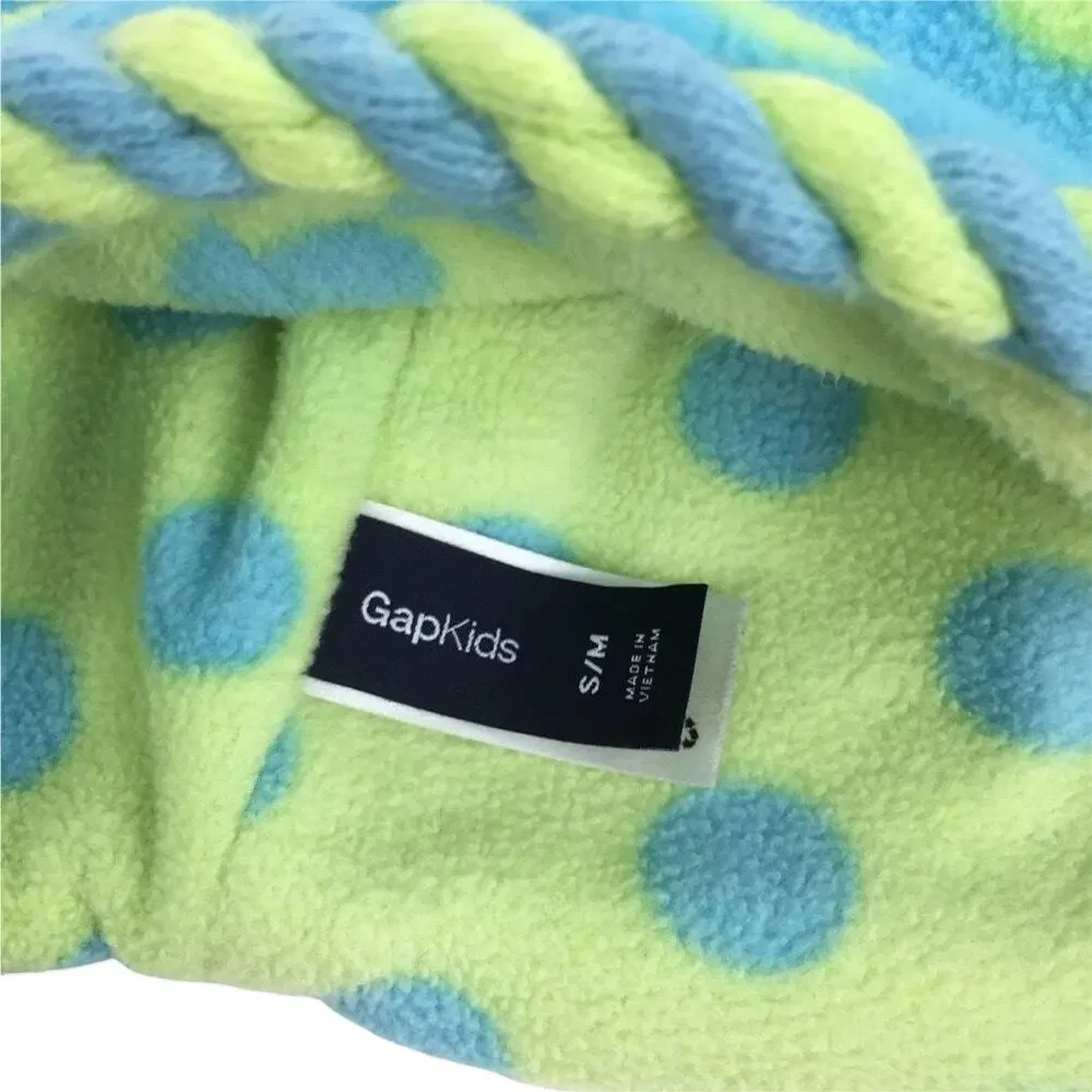 Gap Kids Blue Polka Dots Pom Pom Beanie Size S/M